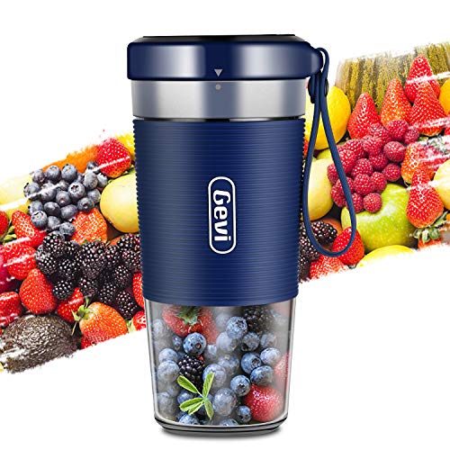 Travel BPA Free and IP68 Waterproof Office Low DB SUS 301 Stainless Steel Blade Portable Blender For Juice Cordless Personal Size Blenders With USB Rechargeable 50W Shakes and Smoothies Outdoors 300ml PINK Juicer Mixer Cup For Home Sports 