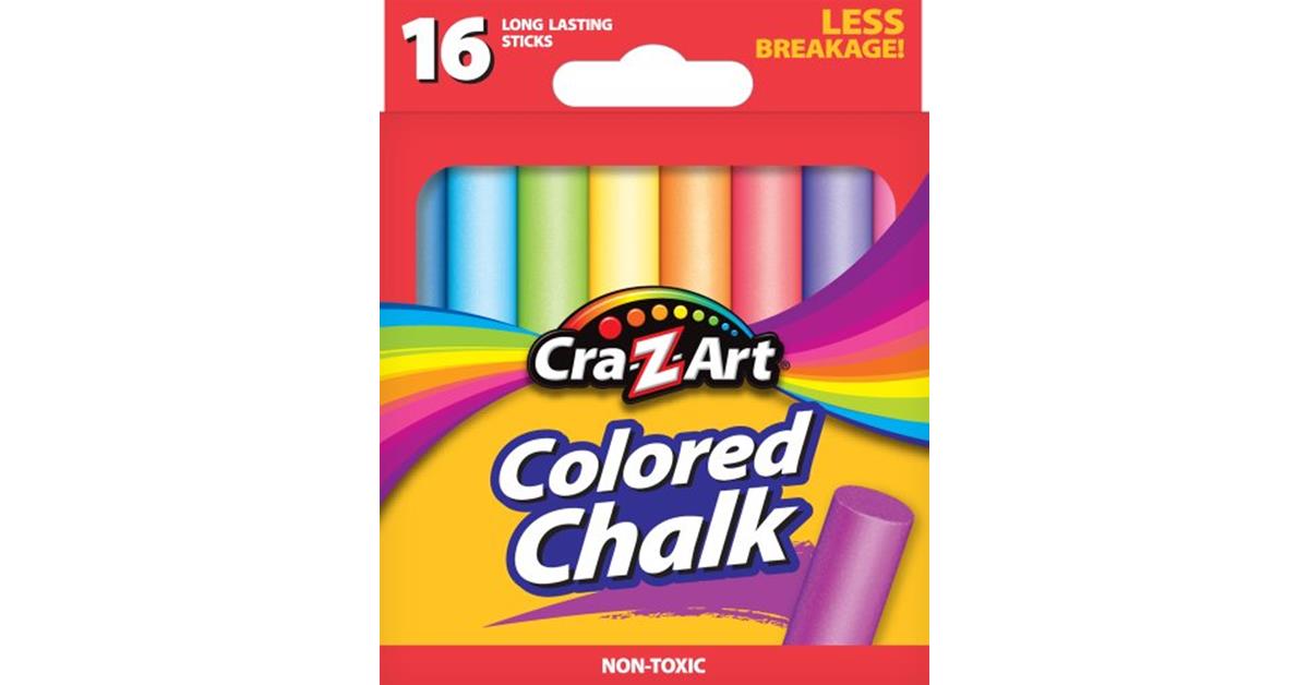 CraZArt Colored Chalk, 16 Count (1080148) MommyDeals