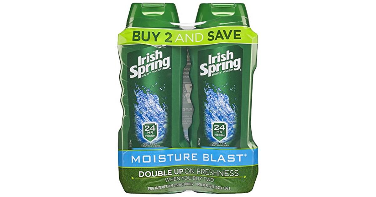 MommyDeals Irish Spring Moisturizing Men's Body Wash, Moisture Blast