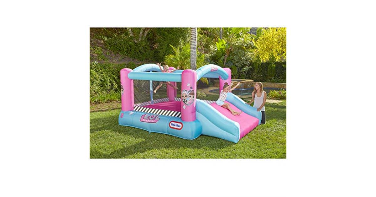 lol surprise jump and slide bouncer