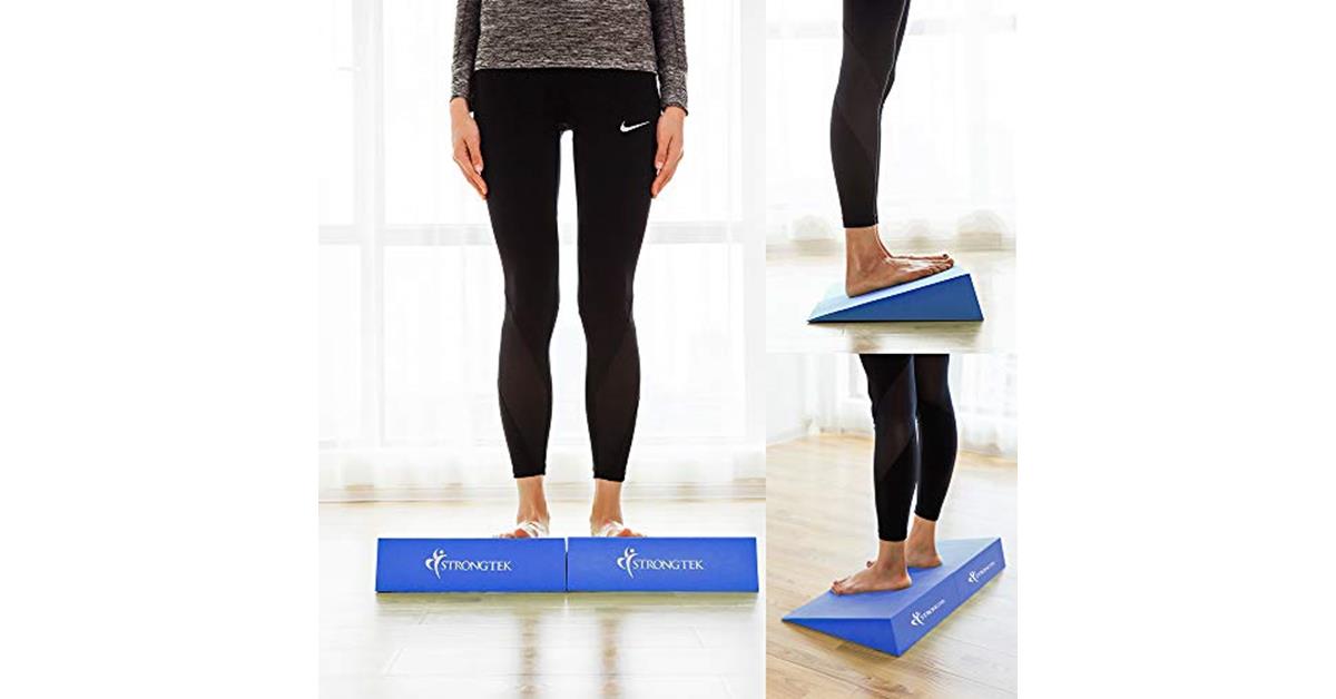 13" Large Yoga Foam Wedge, Slant Board, Calf Stretcher, Improve Lower